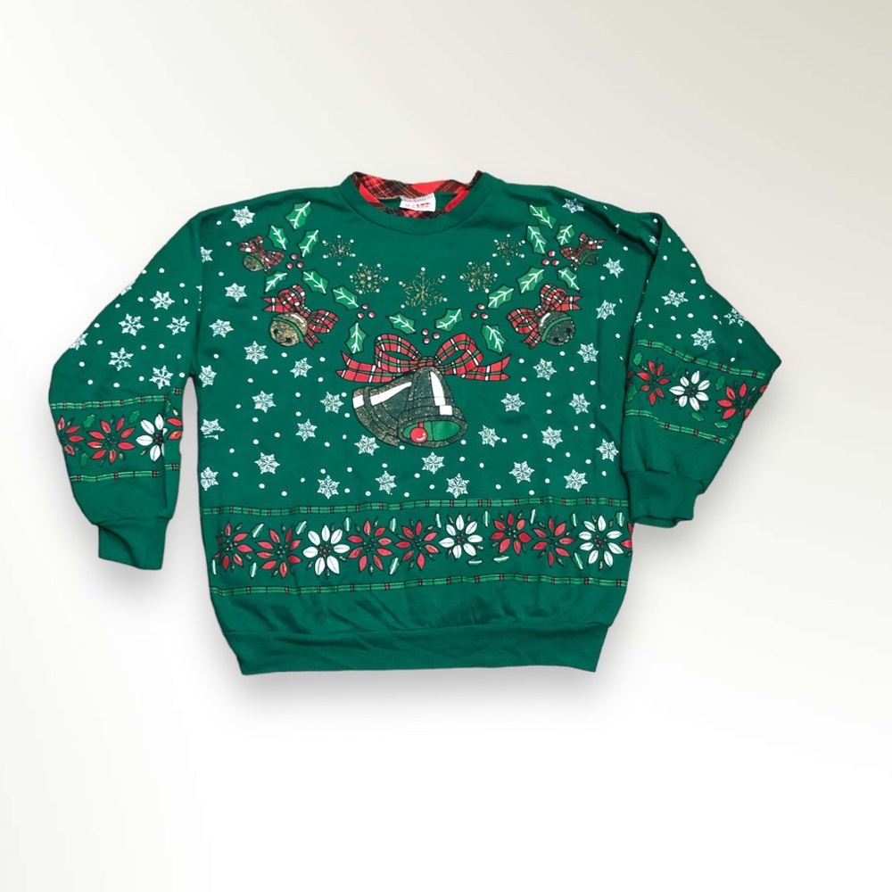 Vintage 80’s Christmas Holiday Crewneck Sweatshirt Medium By Nutcracker